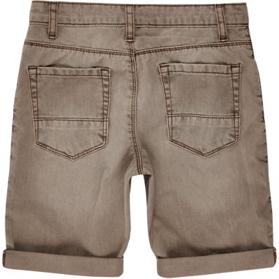 Boys sand denim shorts